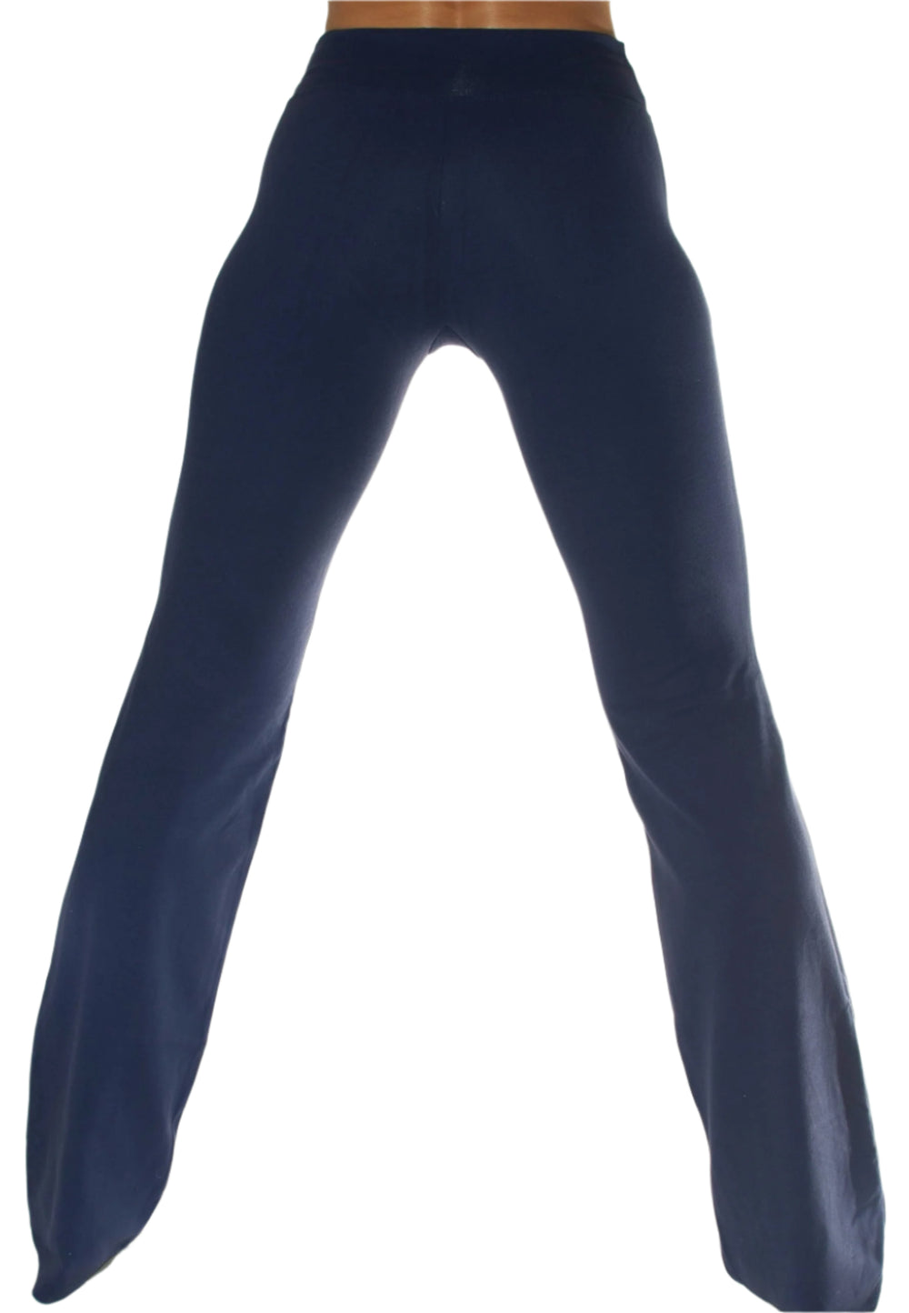 One Step Ahead Fitted Drawstring Bootcut Pant D222 -  Navy - rear view