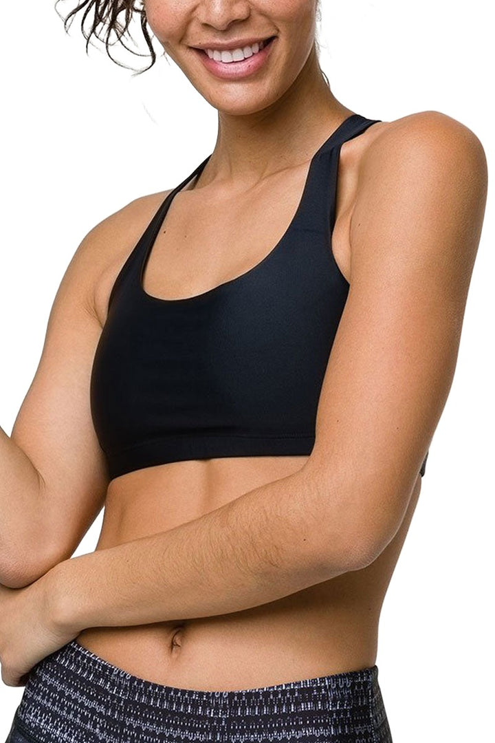 Onzie Hot Yoga Chic Bra 354 - Black - front view