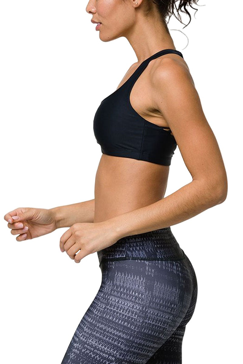 Onzie Hot Yoga Chic Bra 354 - Black - side view