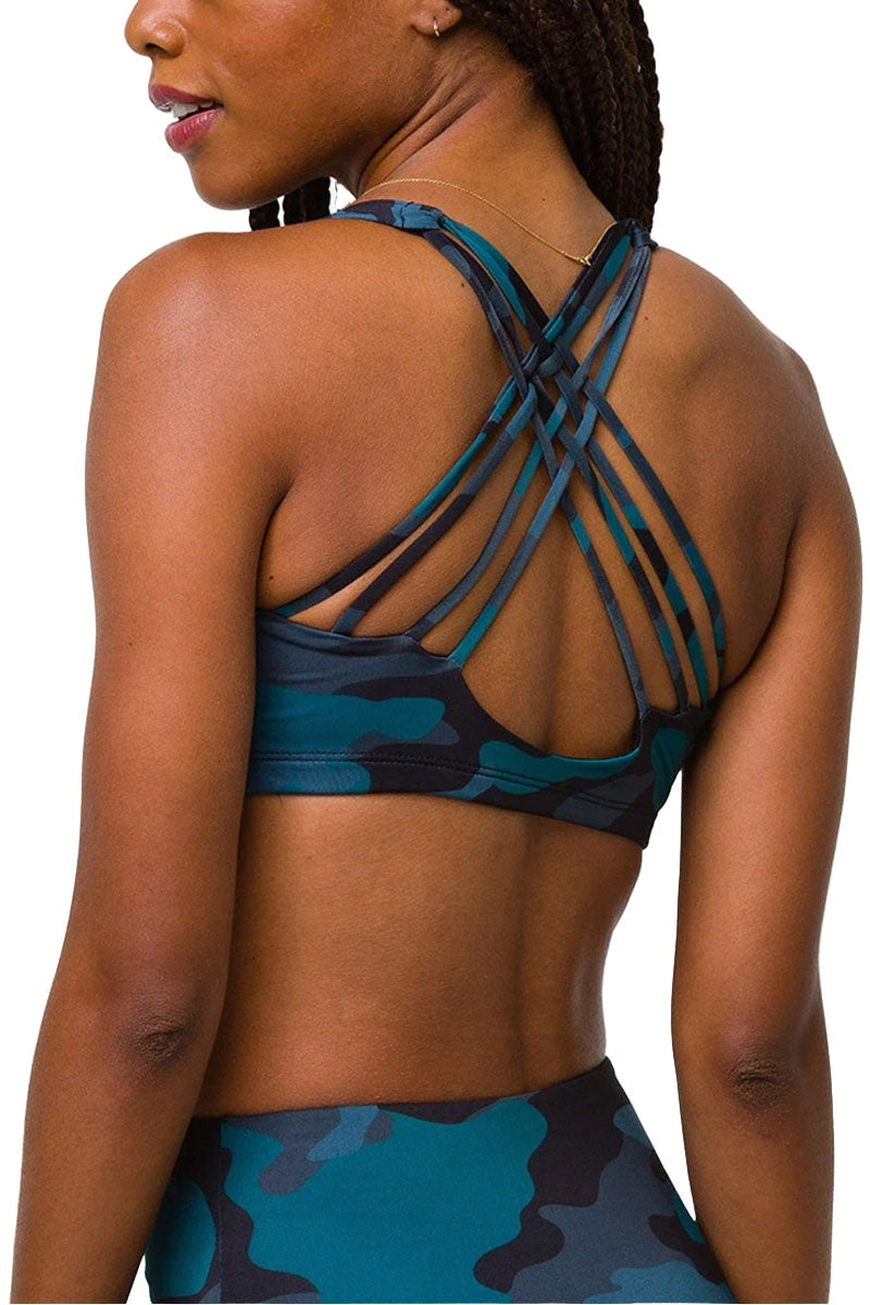 Onzie Hot Yoga Chic Bra 354 - Disguised - Rear View