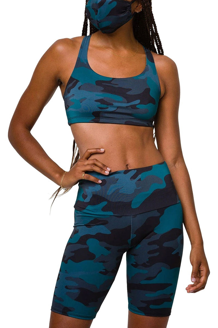 Onzie Hot Yoga Chic Bra 354 - Disguised - Front View