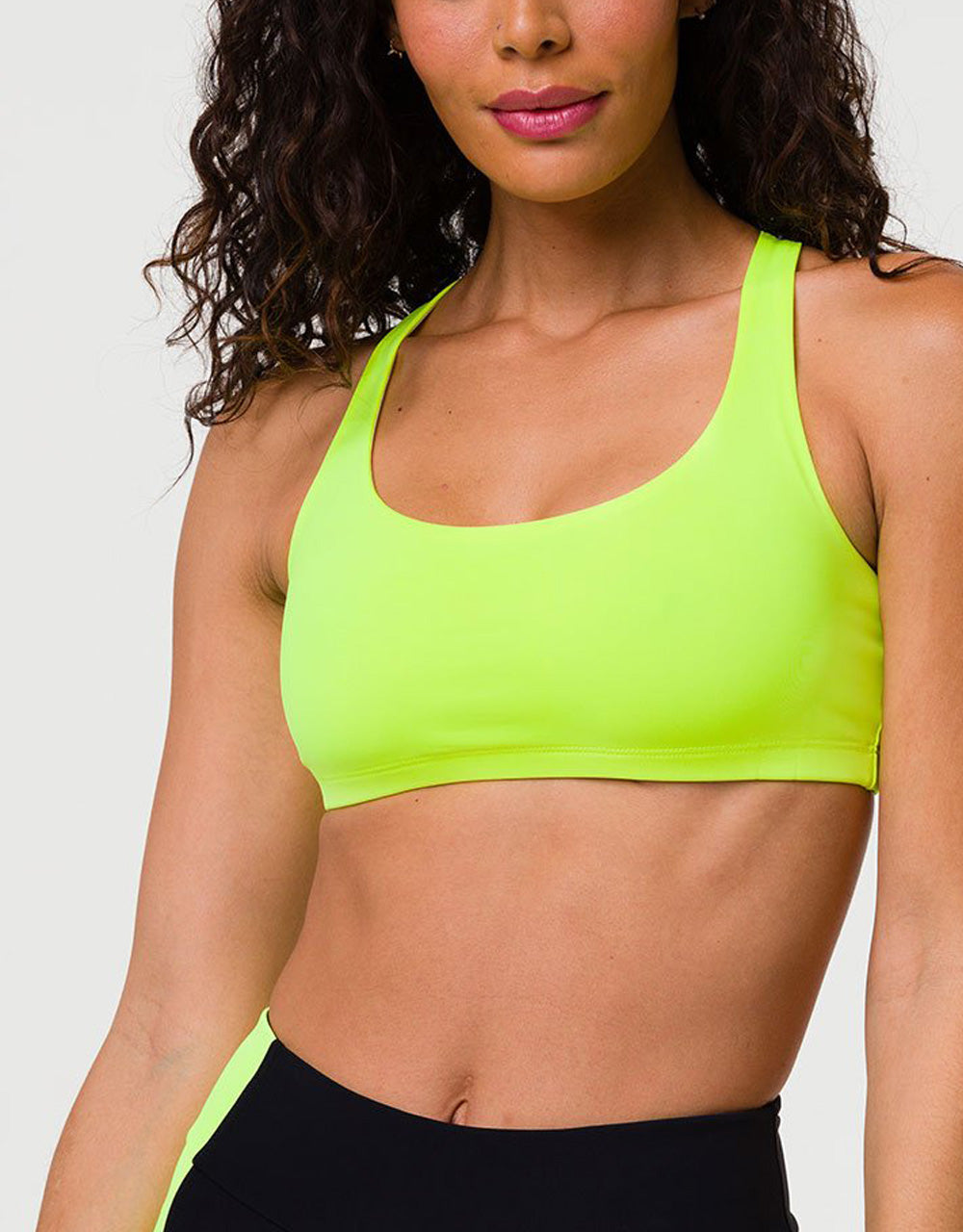 Onzie Hot Yoga Chic Bra 354 - Leopard - front  view