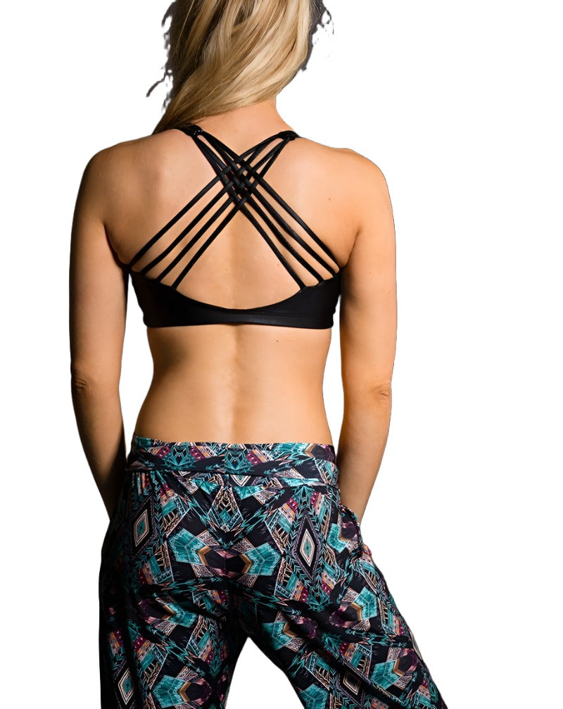 Onzie Hot Yoga Chic Bra 354 - Venom - rear view