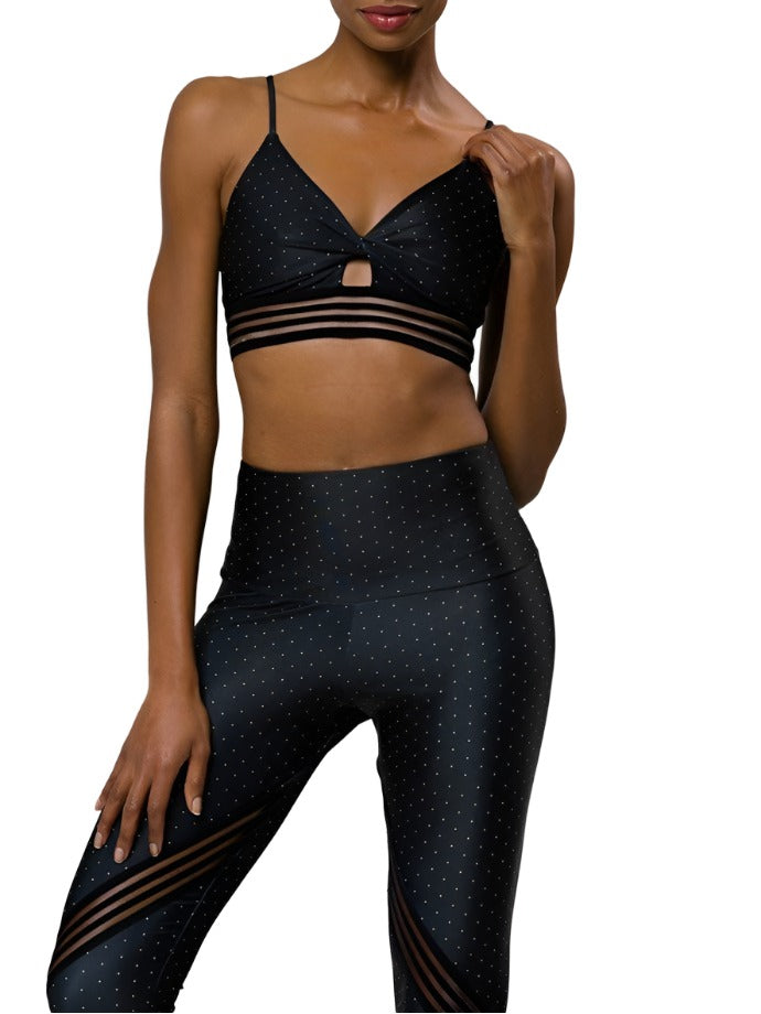 Onzie Flow Carerra Bra 3601 - Dots - front alt view