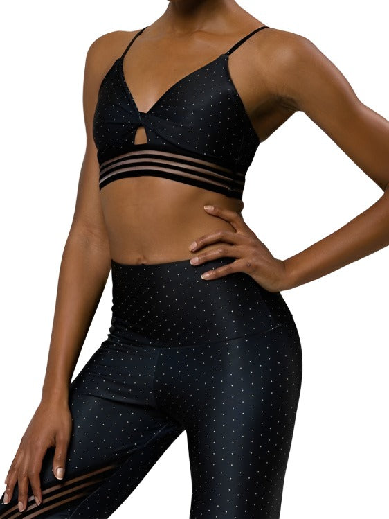 Onzie Flow Carerra Bra 3601 - Dots - front view