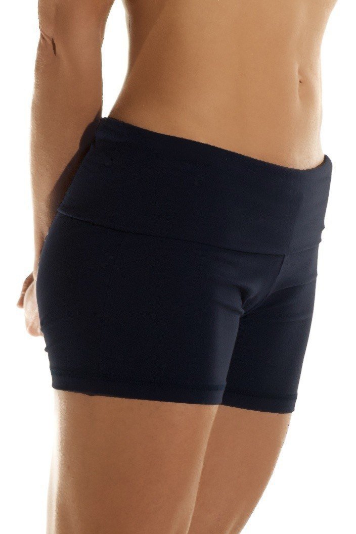 One Step Ahead Roll Down Shorts 20188 - black   - side view