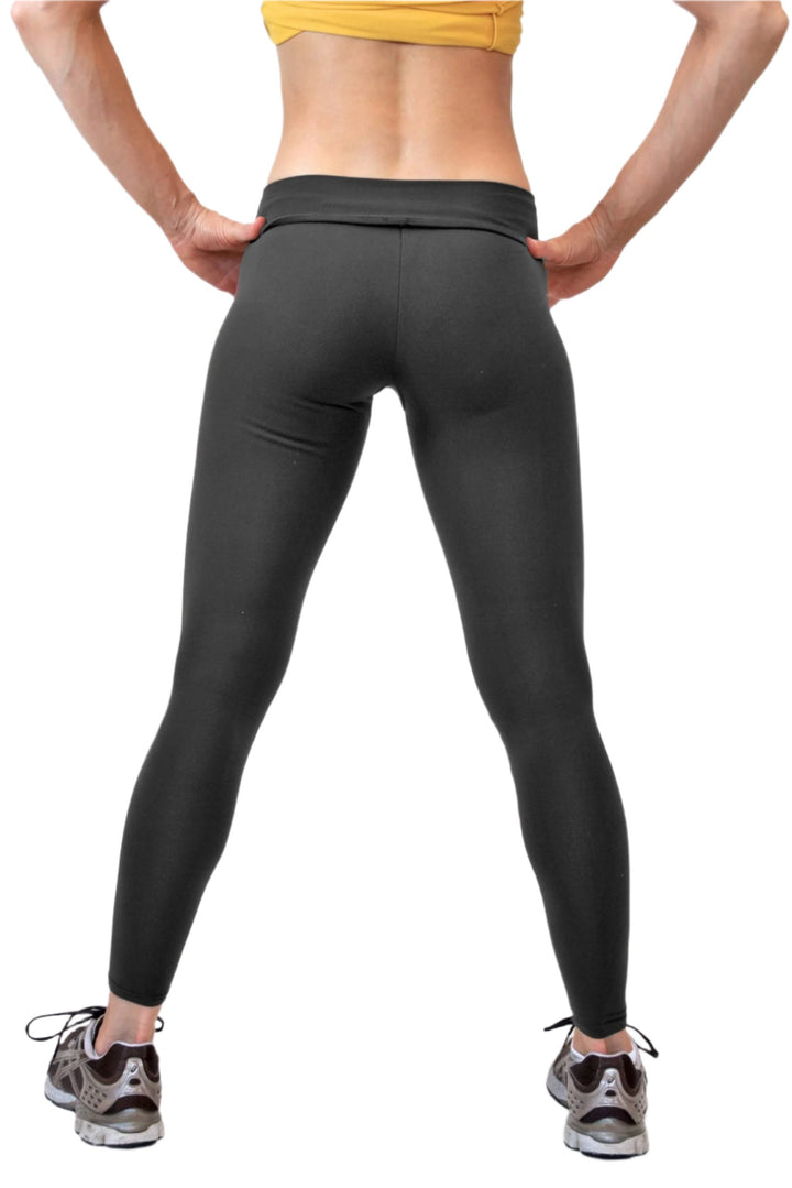 One Step Ahead V-Front Fitted Legging 200V -  black - rear view