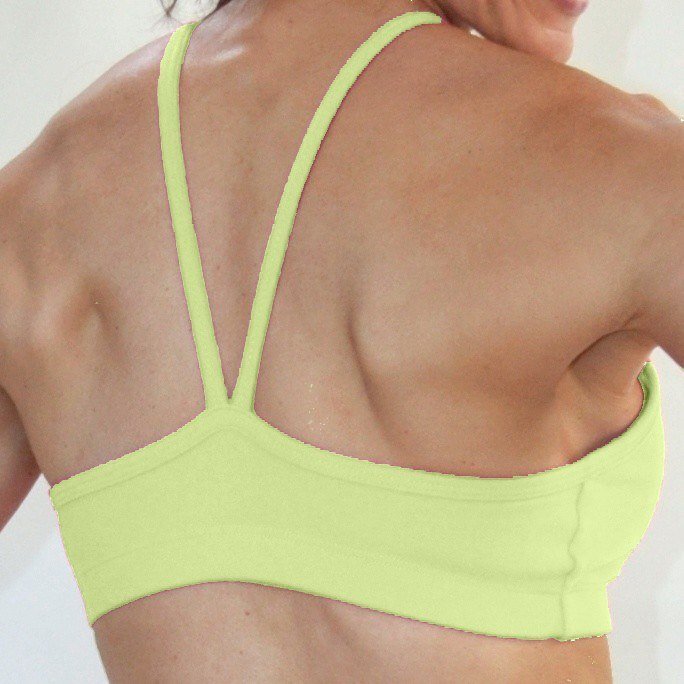 One Step Ahead V front Cami Bra 225 - Melon - rear view