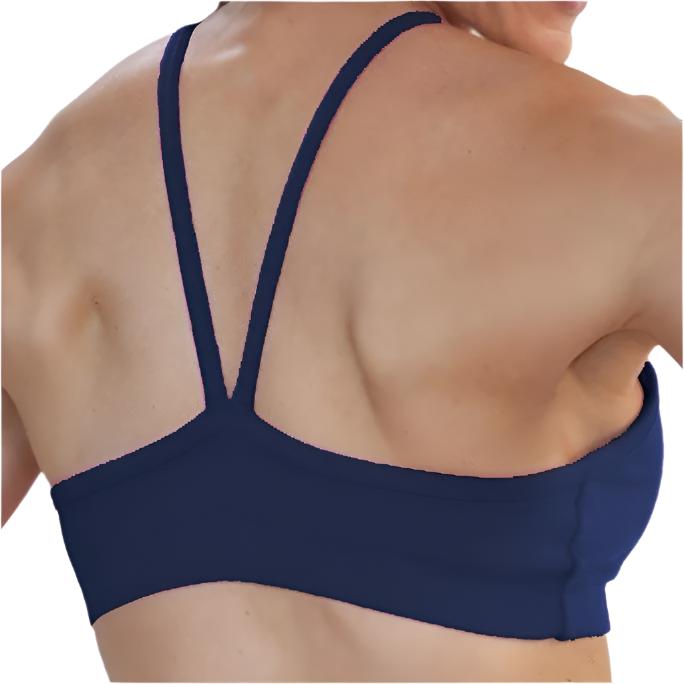 One Step Ahead V front Cami Bra 225 - Navy  - rear view