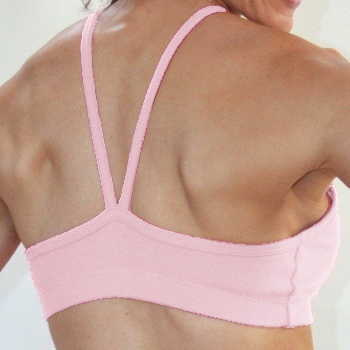 One Step Ahead V front Cami Bra 225 - Pale Pink - rear view