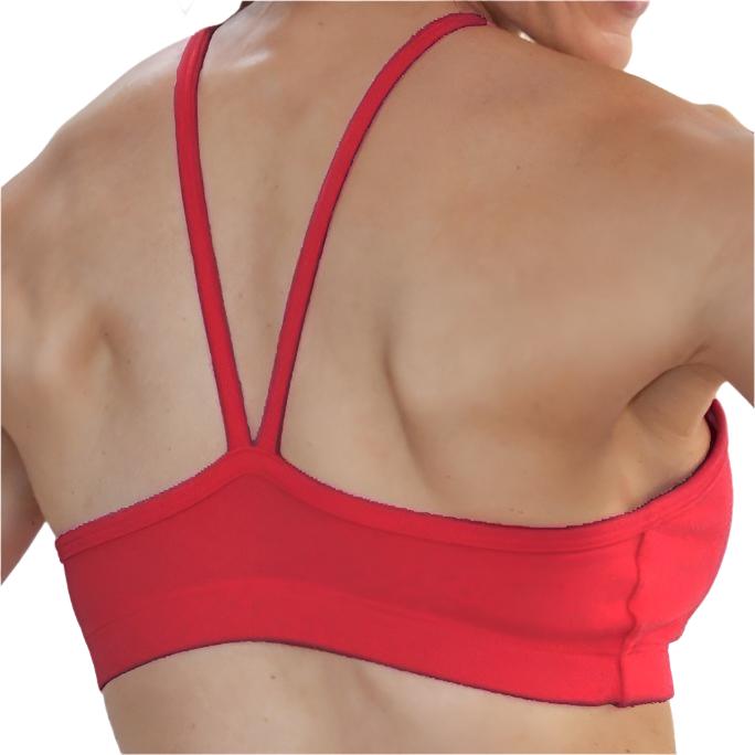 One Step Ahead V front Cami Bra 225 - Poinsettia  - rear view