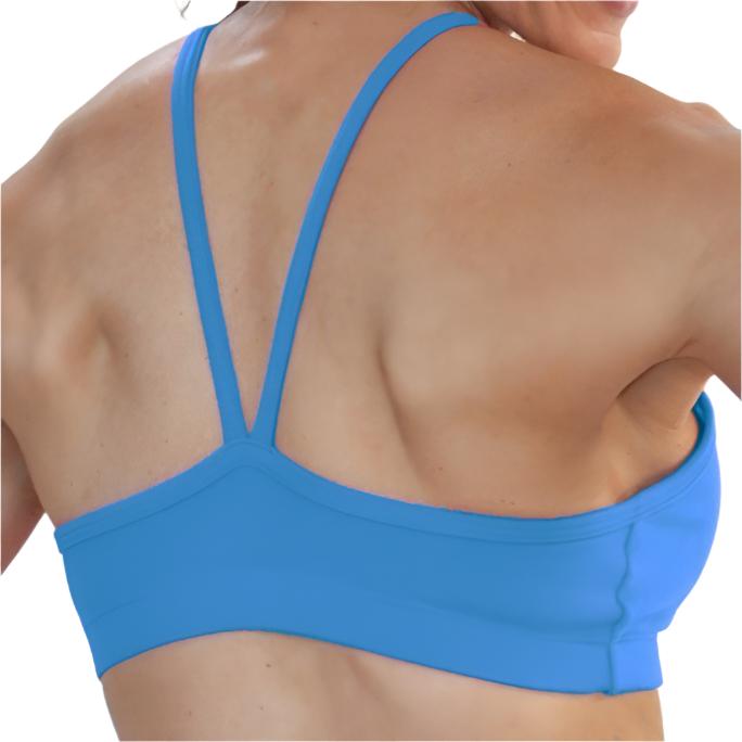 One Step Ahead V front Cami Bra 225 - Turquoise  - rear view