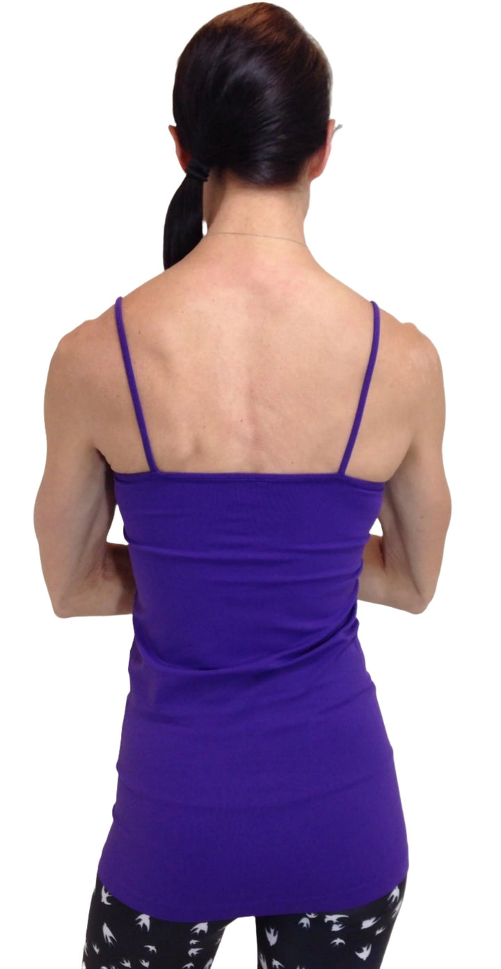 anemone seamless long spaghetti strap tank top