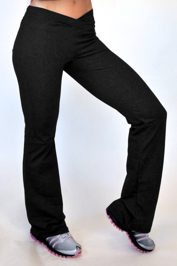 One Step Ahead V Straight Leg Pant 260 - black  - front view