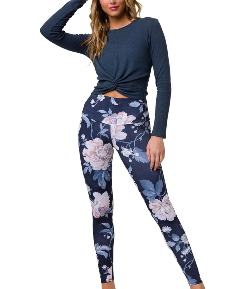 Onzie Long Sleeve Twirl Top 3743 - Storm - front alt view