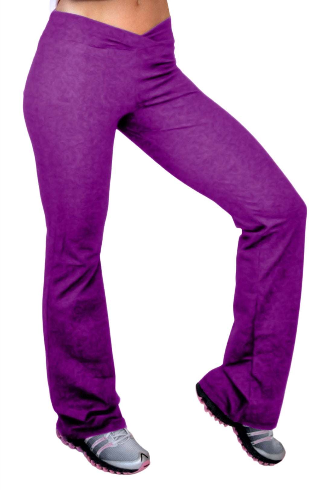 One Step Ahead V Straight Leg Pant 260 - wine  - front view