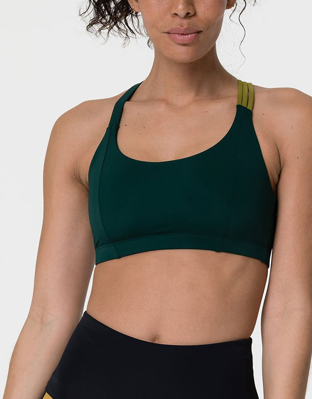 Onzie Hot Yoga Aerial Bra 3752 - Alpine - front view