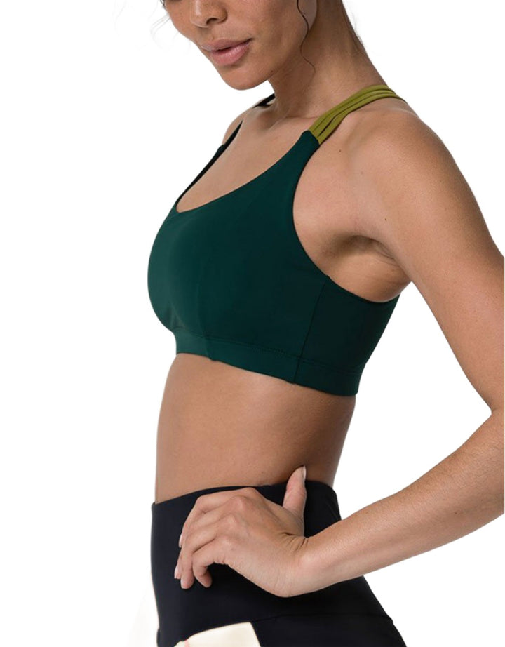 Onzie Hot Yoga Aerial Bra 3752 - Alpine - side view