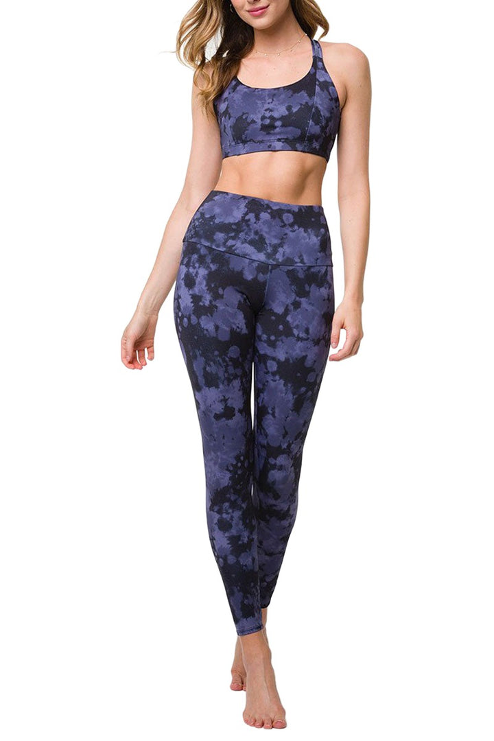 Onzie Hot Yoga Aerial Bra 3752 - Amethyst Tie Dye - front alt view 1