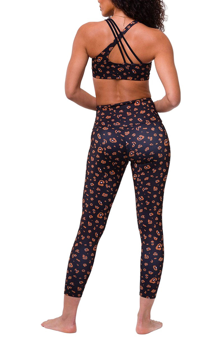 Onzie Hot Yoga Aerial Bra 3752 - Lovely Leopard - rear alt  view