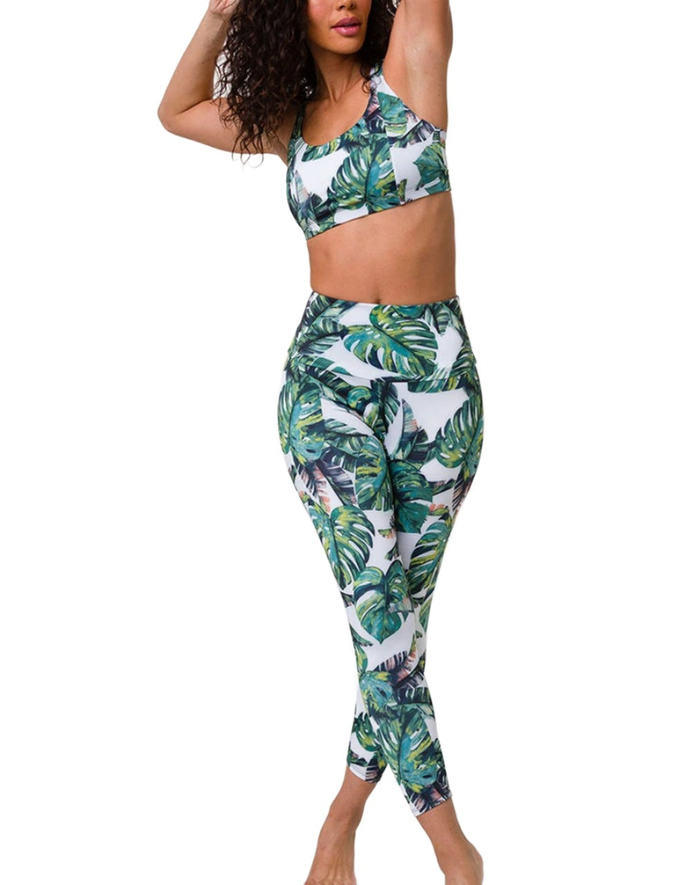 Onzie Hot Yoga Aerial Bra 3752 - Tropics - front alt view