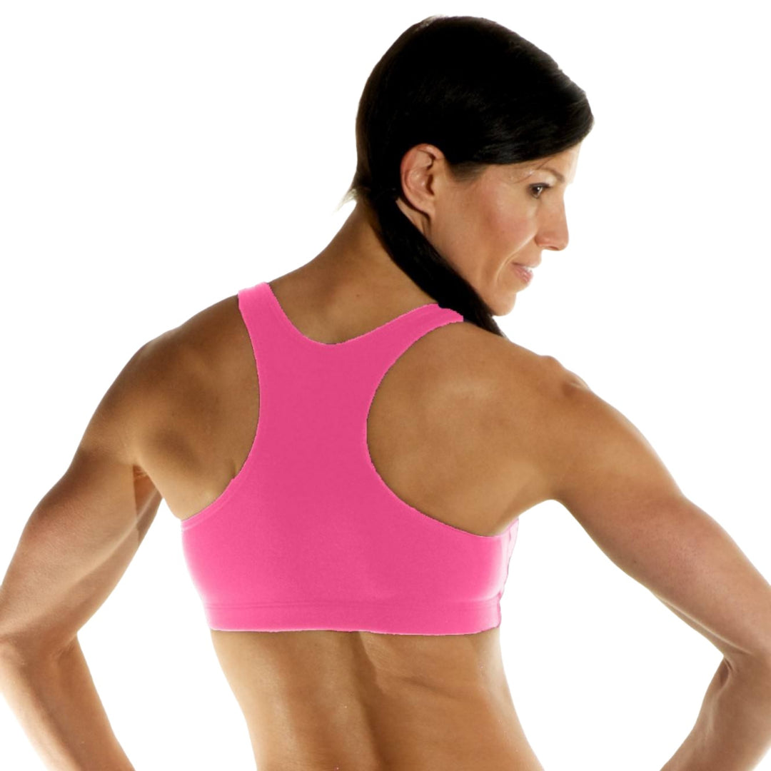 One Step Ahead Racerback Bra 206R - Coral Pink - rear view