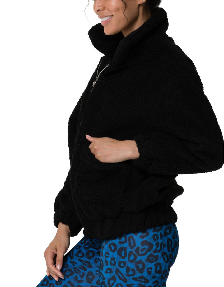 Onzie Teddy Jacket 3755 - Black - side view