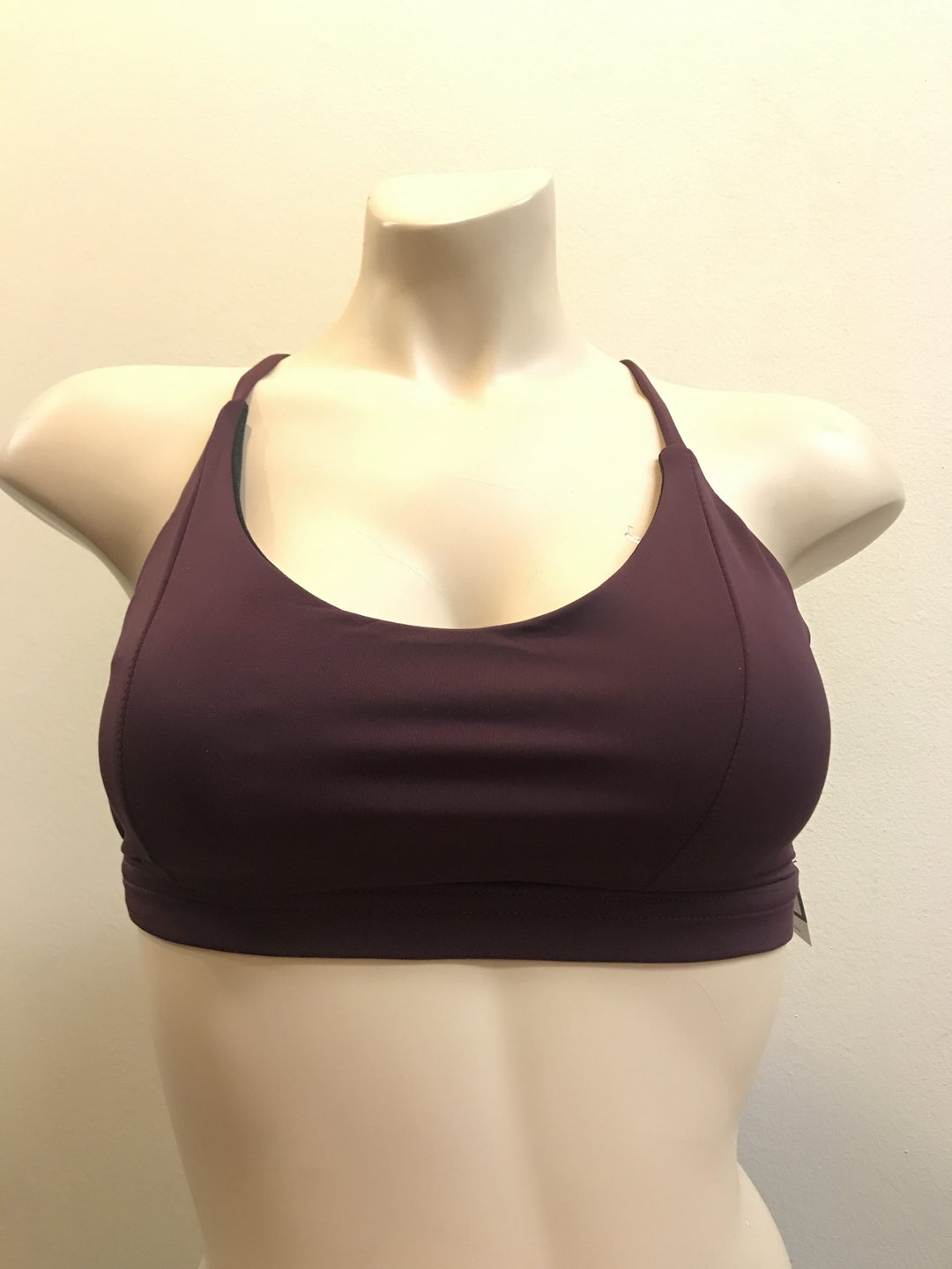 Onzie Flow Yoga Bow Bra 3759 - Aubergine - front view