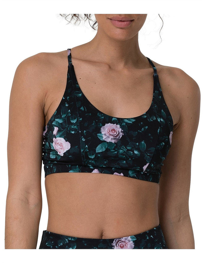 Onzie Flow Yoga Bow Bra 3759 - Rose Bud - front view