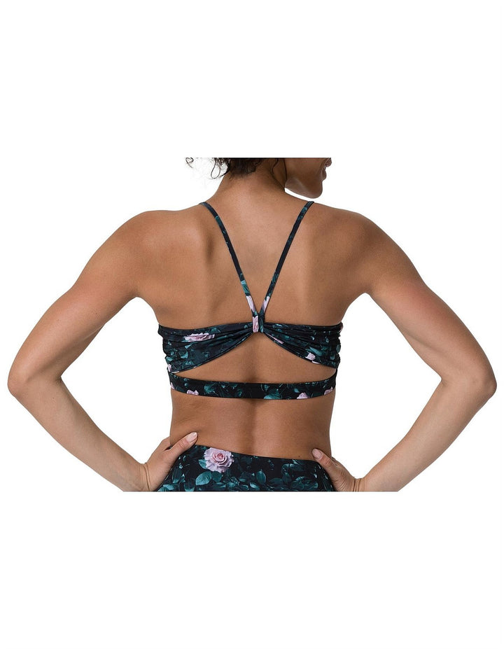 Onzie Flow Yoga Bow Bra 3759 - Rose Bud - rear view