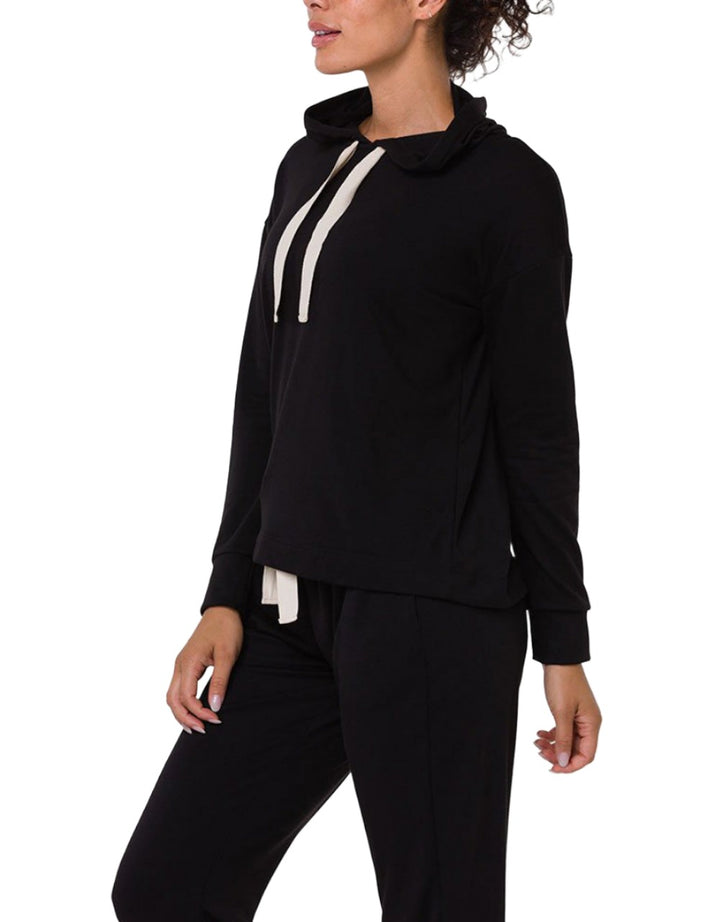 Onzie Yoga New Divine Hoodie 3761 - Black - side alt view