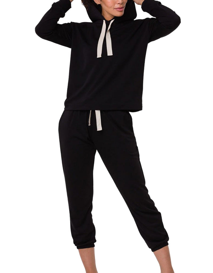 Onzie Yoga New Divine Hoodie 3761 - Black - front alt view