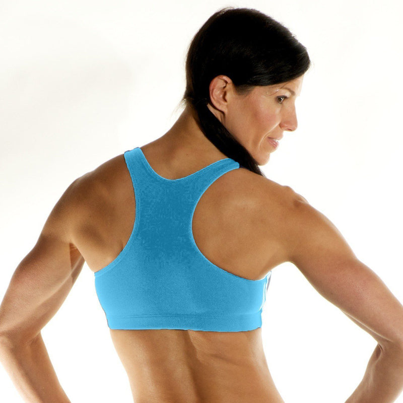 One Step Ahead Racerback Bra 206R - Turquoise - rear view