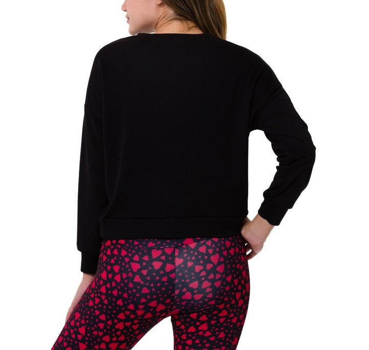 Onzie Yoga LOVE logo Sweatshirt 3764 - Black - rear view