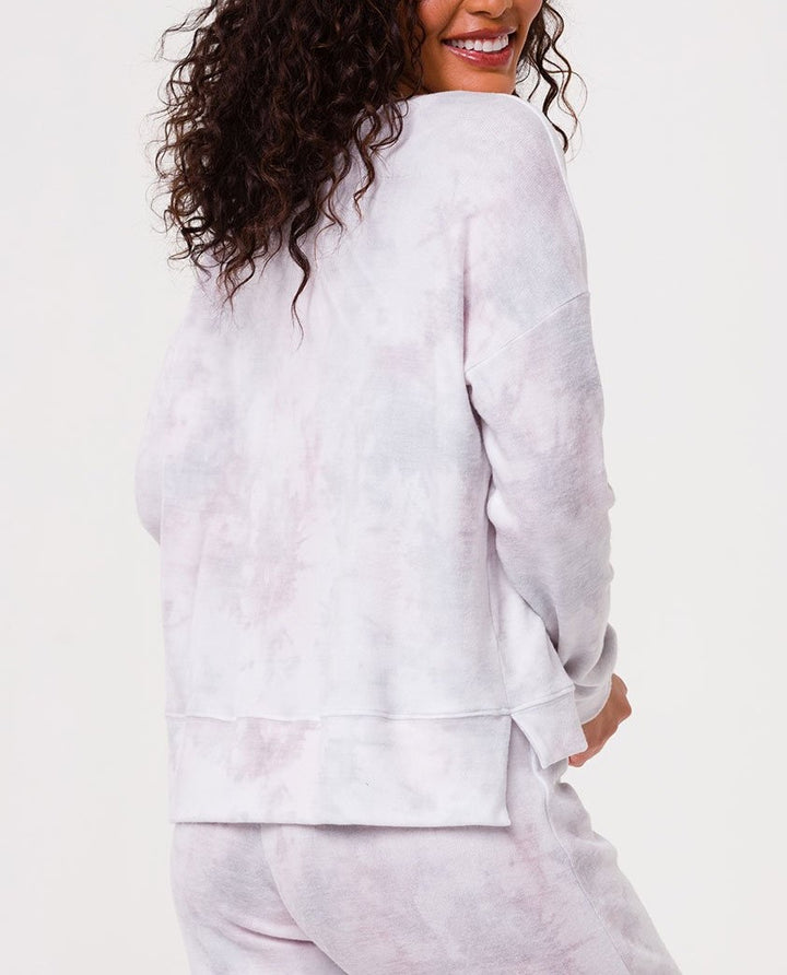 Onzie Flow High Low Sweatshirt 3767 - Cloud - rear view