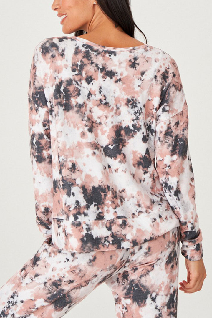 Onzie Flow High Low Sweatshirt - Tierra - Back View