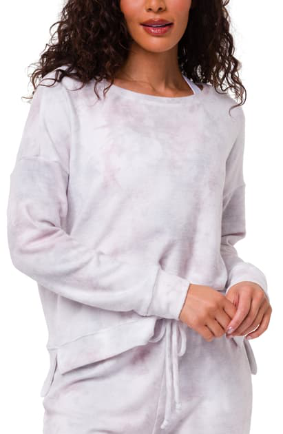 Onzie Flow High Low Sweatshirt 3767 - Cloud - front view