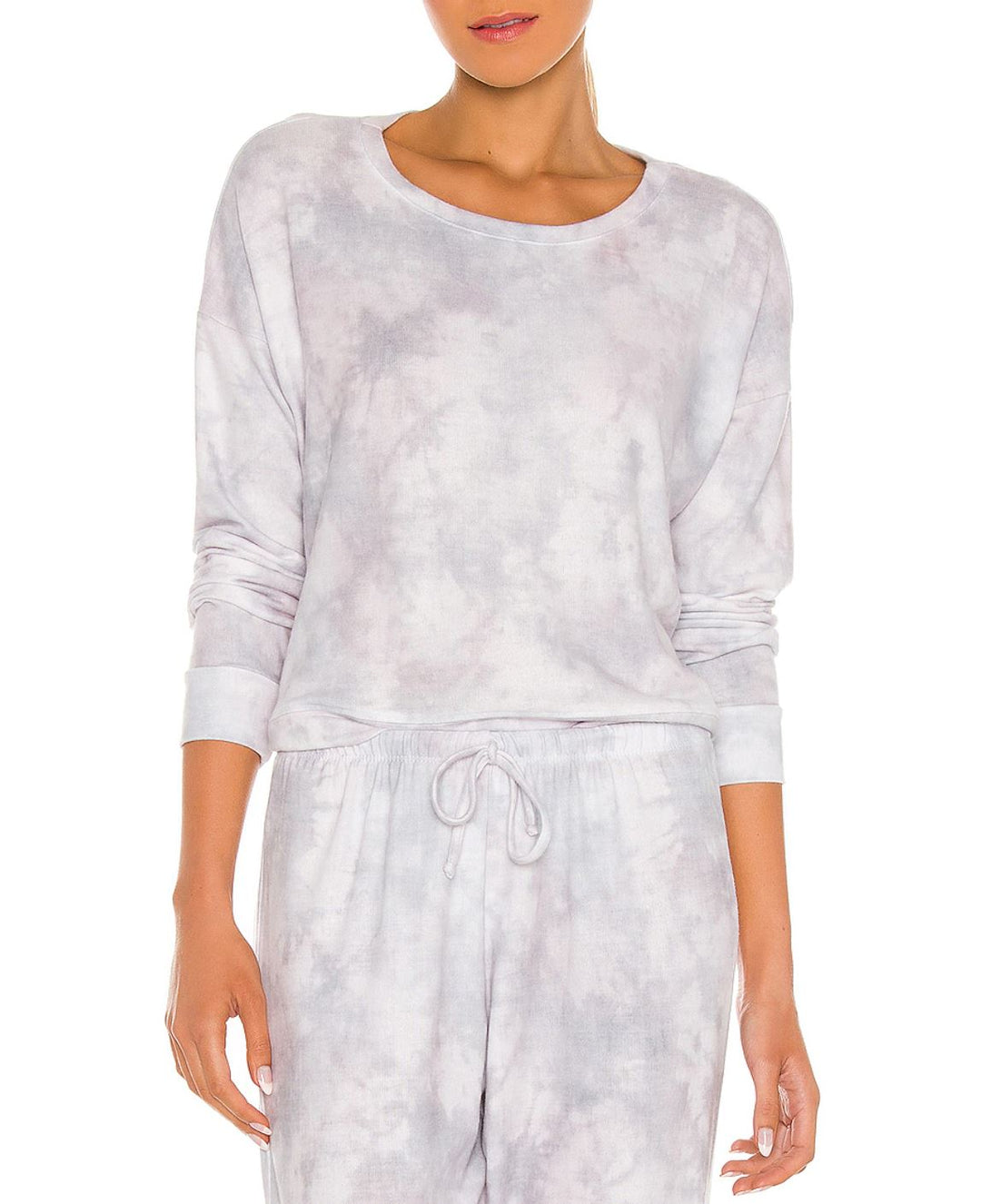 Onzie Flow High Low Sweatshirt 3767 - Cloud - front alt view