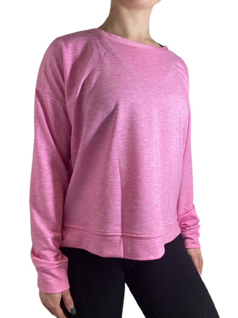 Onzie Flow High Low Sweatshirt 3767 - Pink - front view
