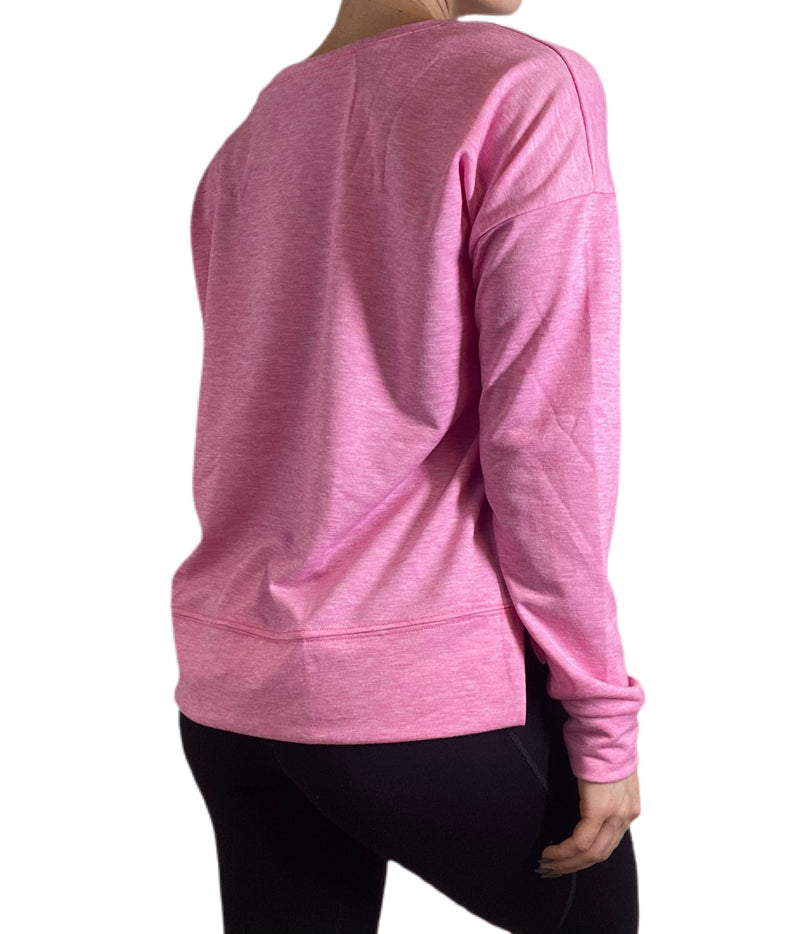 Onzie Flow High Low Sweatshirt 3767 - Pink - rear view