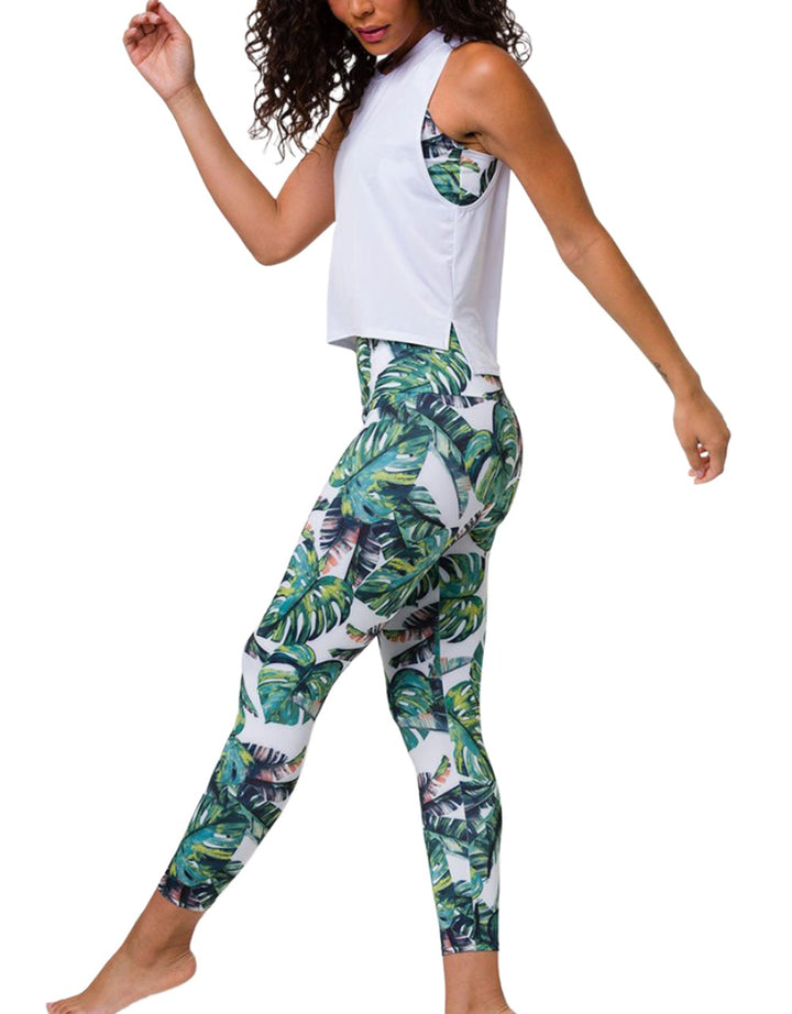 Onzie Flow Tempo Tank 3769 - White - side alt  view