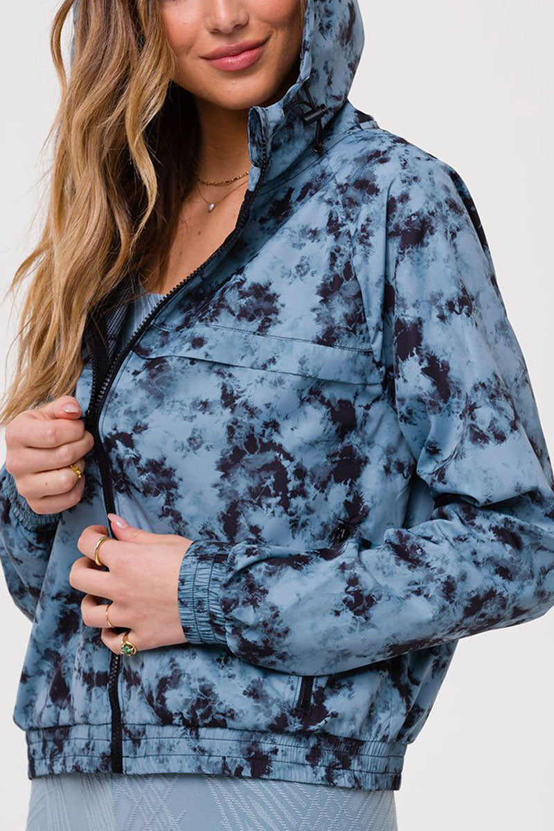 Onzie Breakaway Zip Jacket 3772 - Moonstone Acid Wash - side view