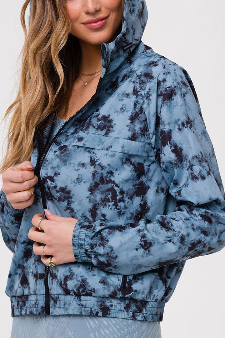 Onzie Breakaway Zip Jacket 3772 - Moonstone Acid Wash - side view