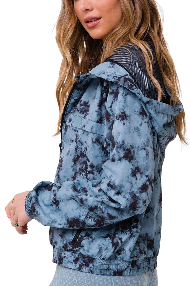 Onzie Breakaway Zip Jacket 3772 - Moonstone Acid Wash - side alt view