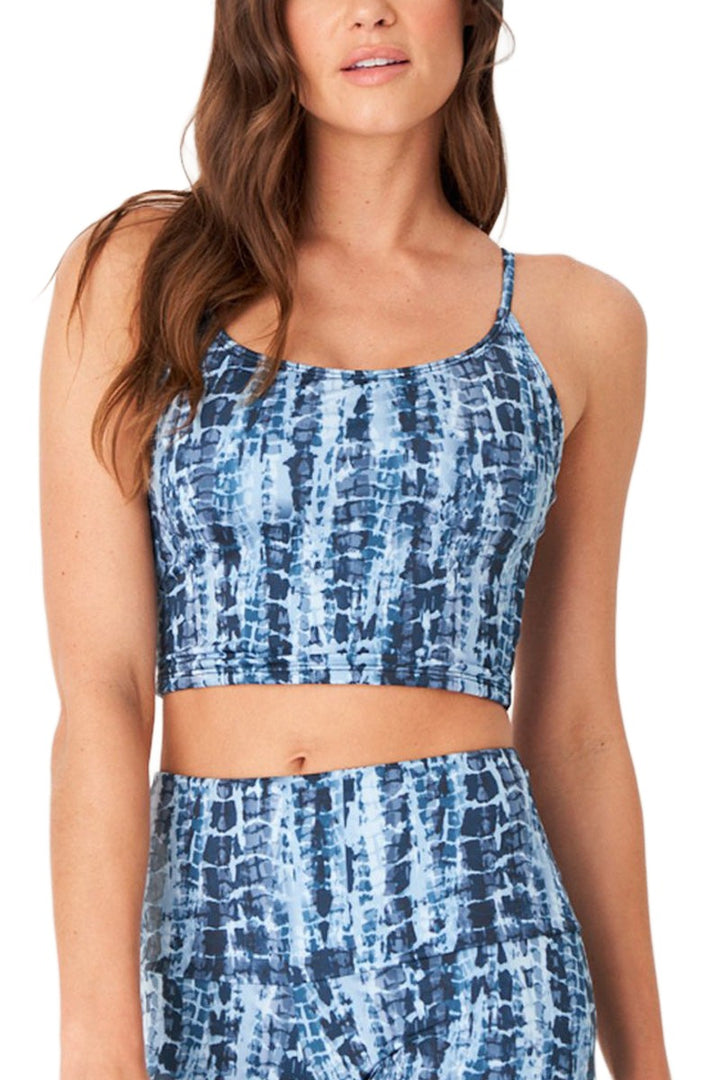 Onzie Flow Belle Cami Crop Top 3778 - Bondi - Front View