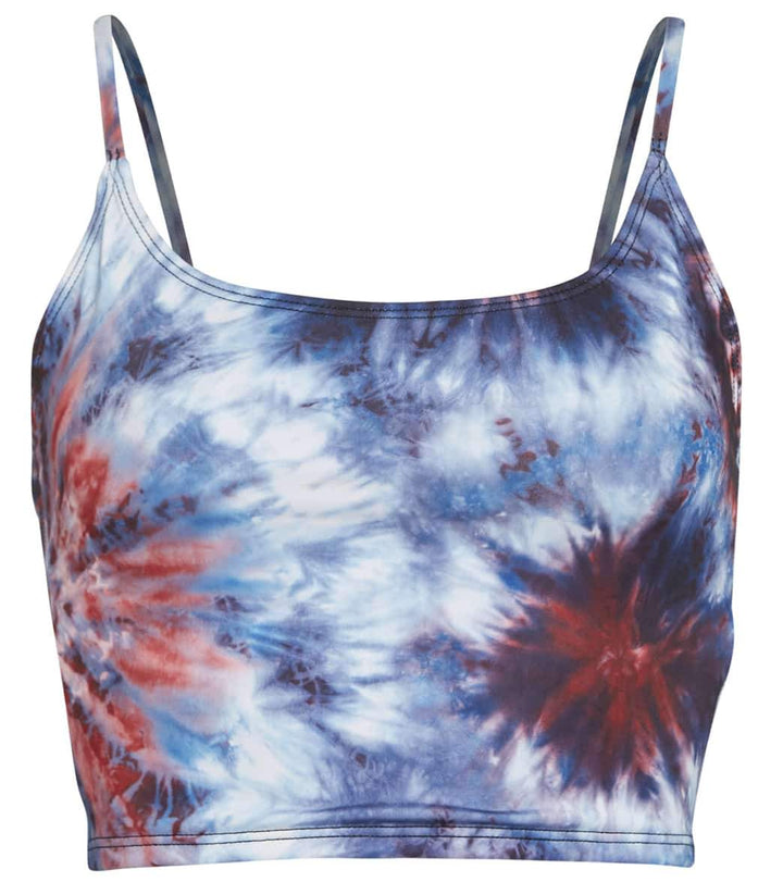Onzie Flow Belle Cami Crop Top 3778 Printed - Fourth Tie Dye - front view
