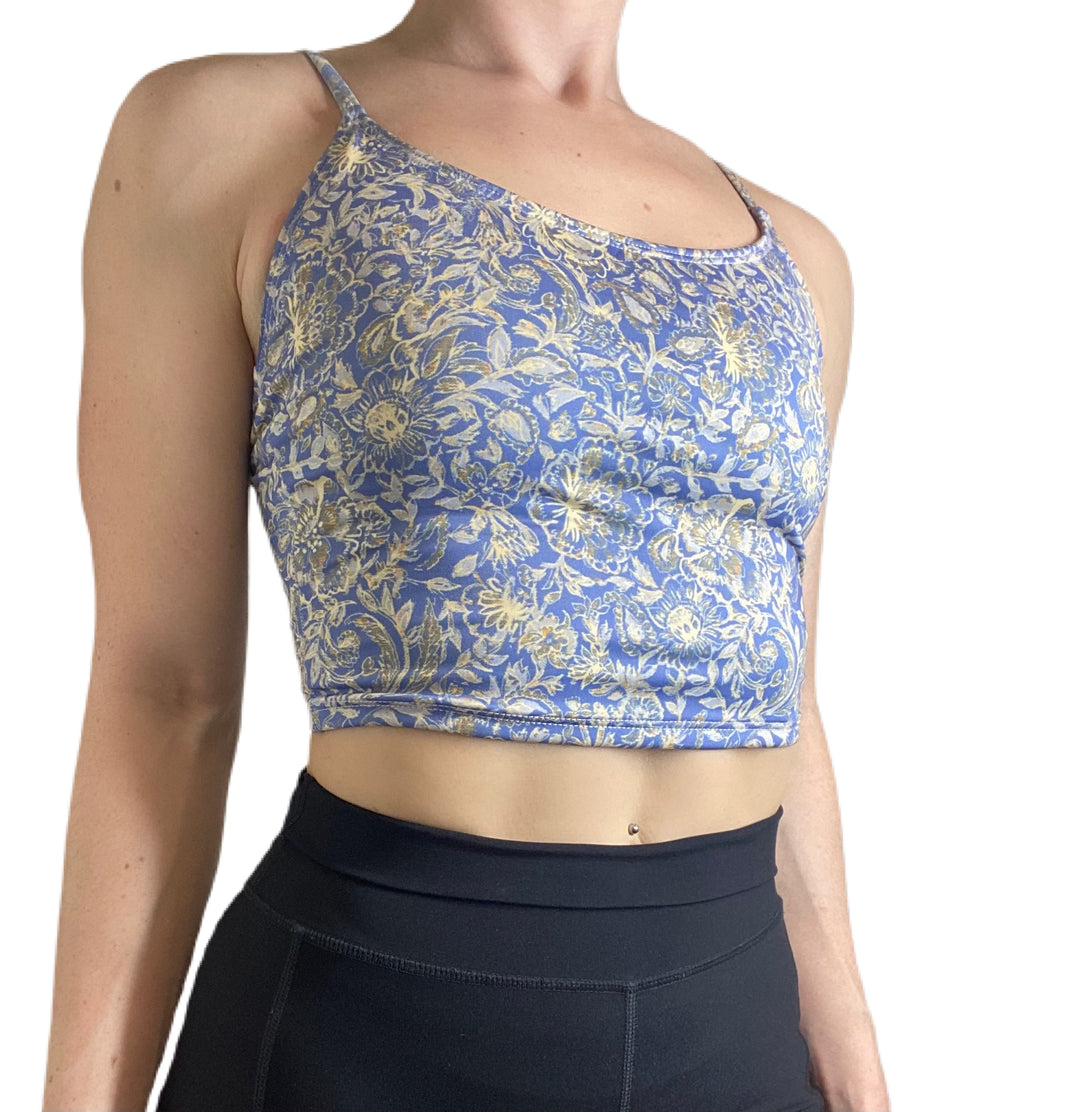 Onzie Flow Belle Cami Crop Top 3778 Printed - Indian Summer - front view