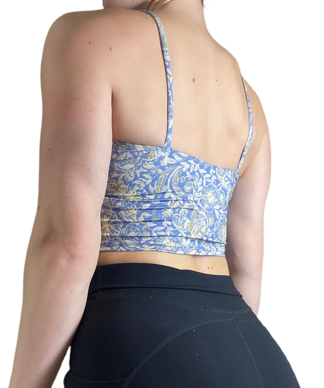 Onzie Flow Belle Cami Crop Top 3778 Printed - Indian Summer - rear view