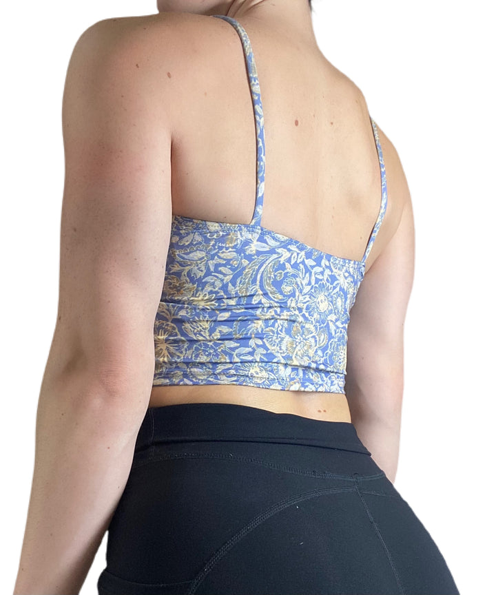 Onzie Flow Belle Cami Crop Top 3778 Printed - Indian Summer - rear view