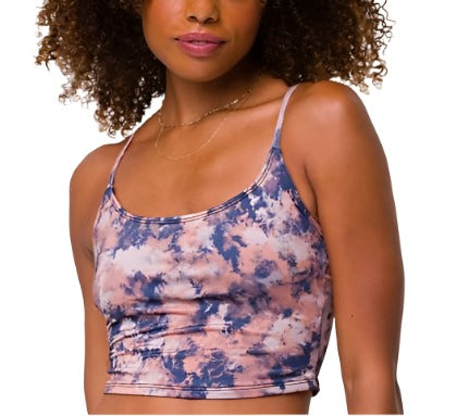 Onzie Flow Belle Cami Crop Top 3778 Printed - Earth Tie Dye